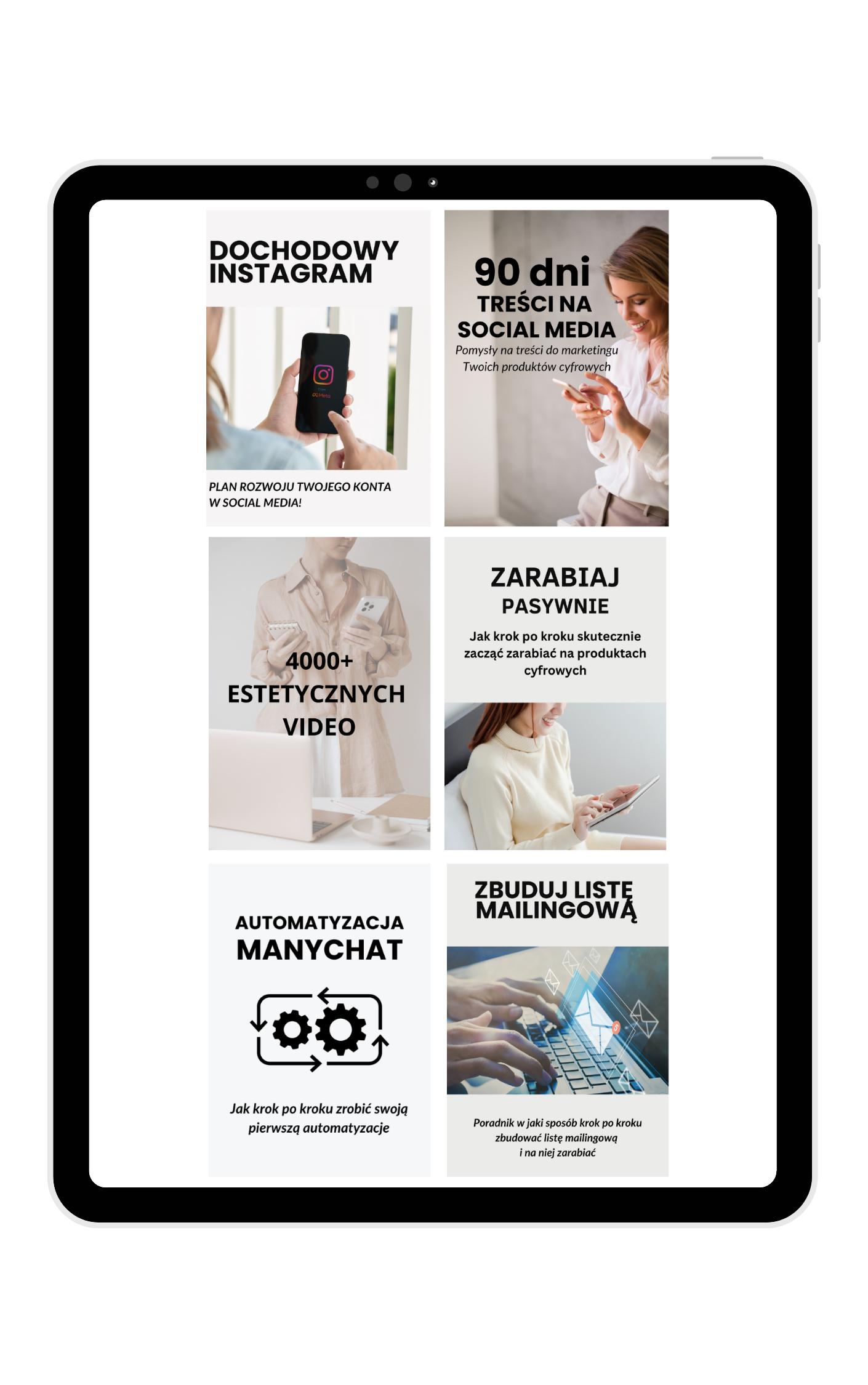 PAKIET INSTABIZNES - 5 Ebooków + 4000 estetycznych video