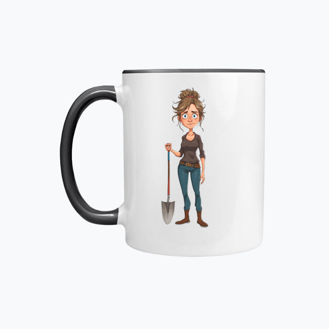 Kubek ceramiczny „Czasami jedyne, czego mi potrzeba… Alibi” – 330 ml, zabawny kubek na prezent